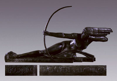 Sample artwork by Marcel Andre Bouraine (1886 - 1948), known for female nude sculpture, fountains - View similar artists and auction records