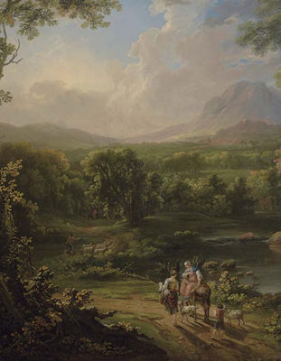 Mountainous Wooded River landscape by George Barret Sr - Auction record, sale price, and art valuation. Compare with similar artists and explore comparable artworks.