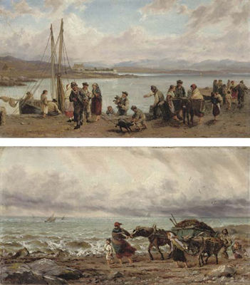 Sample artwork by Thomas Rose Miles (1844 - 1916), known for ship, seascape painting - View similar artists and auction records