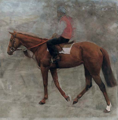 Study of Mahogany, with Jockey up