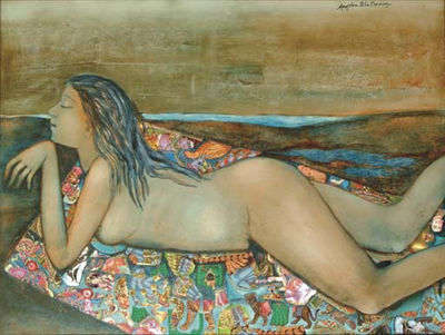 Nude Eden Revisited by Anjolie Ela Menon - Auction record, sale price, and art valuation. Compare with similar artists and explore comparable artworks.