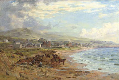 Gathering seaweed, Helmsdale