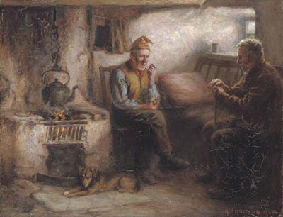 A fireside crack