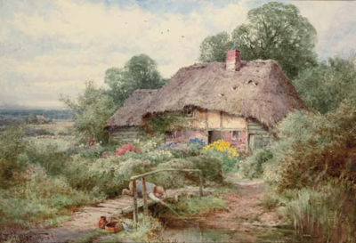 Sample artwork by Henry John Sylvester Stannard (1870 - 1951), known for landscape, genre and country-scene painting - View similar artists and auction records