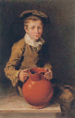 Sample artwork by William Henry Hunt (1790 - 1864), known for watercolor still life painting, bird's nests, figure, farm scenes - View similar artists and auction records