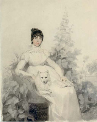 Portrait of Miss Godfrey, full-length, seated with her dog by Thomas Heaphy - Auction record, sale price, and art valuation. Compare with similar artists and explore comparable artworks.