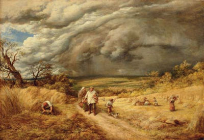 Storm in Harvest by John Linnell - Auction record, sale price, and art valuation. Compare with similar artists and explore comparable artworks.