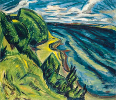 Küstenlandschaft (Förde gegen Westen)