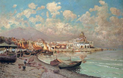 Mount Vesuvius from Procida
