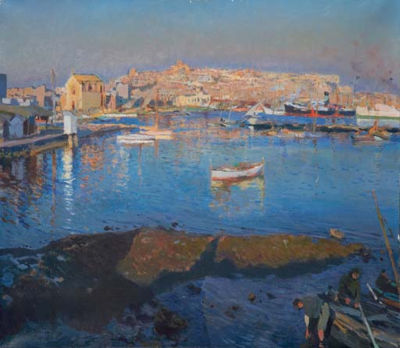 Puerto de Tarragona (Port of Tarragona) by Joaquin Mir Y Trinxet - Auction record, sale price, and art valuation. Compare with similar artists and explore comparable artworks.