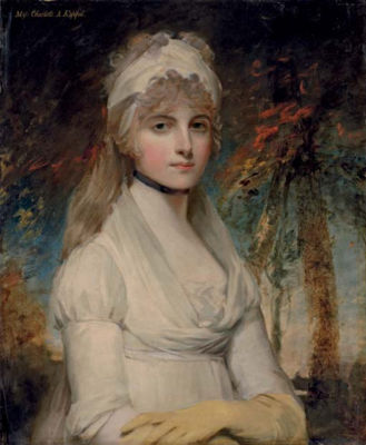 Portrait of Charlotte Keppel (1771-1852), half-length, in a white dress by John Hoppner - Auction record, sale price, and art valuation. Compare with similar artists and explore comparable artworks.