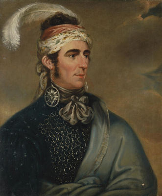Portrait of Major Norton, the Mohawk Chief Teyoninhokarawen by Mather Brown - Auction record, sale price, and art valuation. Compare with similar artists and explore comparable artworks.