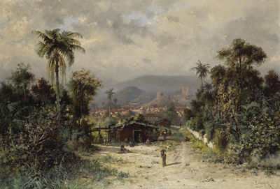 Sample artwork by Henri Langerock (1830 - 1915), known for landscape painting - View similar artists and auction records