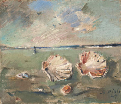 Natura morta marina con conchiglie by Filippo De Pisis - Auction record, sale price, and art valuation. Compare with similar artists and explore comparable artworks.