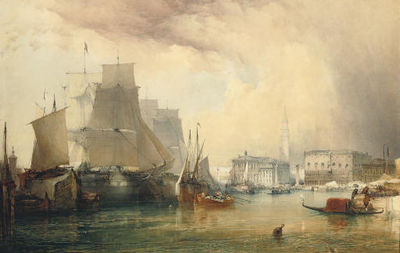 Sample artwork by William Callow (1812 - 1908), known for landscapes, city views, and seascape watercolors, engraving - View similar artists and auction records