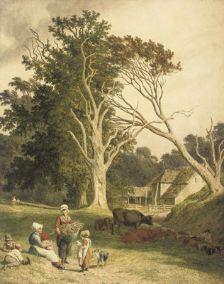 A farm scene near Hastings, East Sussex by Robert Hills - Auction record, sale price, and art valuation. Compare with similar artists and explore comparable artworks.
