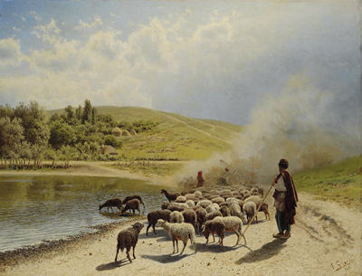 Sample artwork by Nikolai Alexandrovich Sergeyev (1855 - 1919), known for landscape, marine painting - View similar artists and auction records