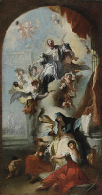 The Glorification of Saint John Nepomuk: a modello for an altarpiece