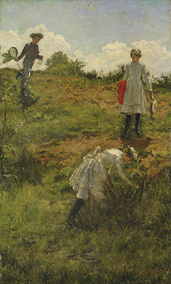 Sample artwork by Julian Rossi Ashton (1851 - 1942), known for illustration, landscape, portrait and figure painting - View similar artists and auction records