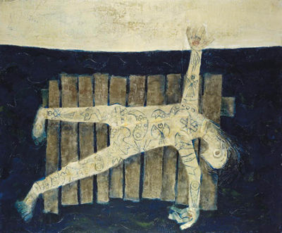 The Raft by Leonard William French - Auction record, sale price, and art valuation. Compare with similar artists and explore comparable artworks.
