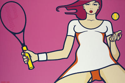 Sports Babe (Tennis) by Hazel Dooney - Auction record, sale price, and art valuation. Compare with similar artists and explore comparable artworks.
