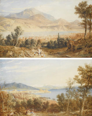 View of the Town and Citadel of Corfu from Ascension; and View of the Town and Harbour, Argostoli, Kefalonia (a pair) by Hugh William (Grecian) Williams - Auction record, sale price, and art valuation. Compare with similar artists and explore comparable artworks.