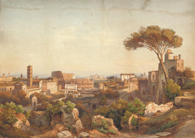 Sample artwork by Salomon Corrodi (1810 - 1892), known for land-and cityscape painting - View similar artists and auction records