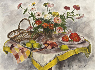 Les zinnias et le panier by Andre Albert Marie Dunoyer de Segonzac - Auction record, sale price, and art valuation. Compare with similar artists and explore comparable artworks.
