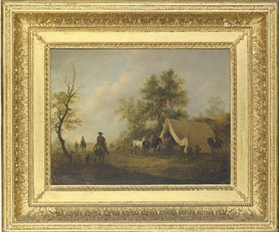A cavalry encampment by Dirk Langendyck - Auction record, sale price, and art valuation. Compare with similar artists and explore comparable artworks.