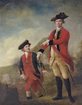 Double portrait of Lieutenant-General the Hon. Philip Sherard and Captain William Tiffin