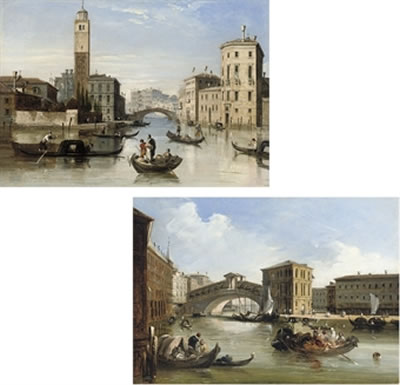 The entrance to the Cannaregio, Venice; and The Rialto, Venice (2)