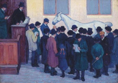 Sample artwork by Robert Polhill Bevan (1865 - 1925), known for city scenes and rural landscape painting, drawing, lithography - View similar artists and auction records