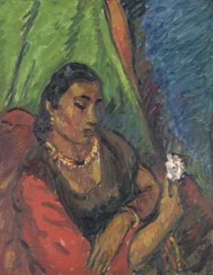 Portrait of an Indian Lady