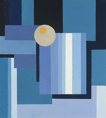 Sonnen-Zeichen vor Blau (recto); Gebirgslandschaft (verso)