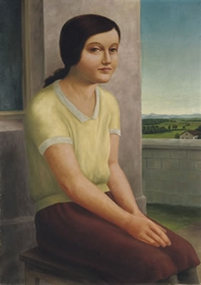 Sitzendes Mädchen