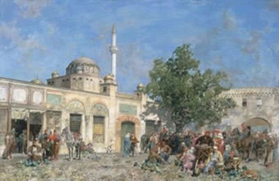 Il mercato di Costantinopoli, presso le mura: The market of Constantinople