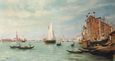 Canale Della Giudecca, Palazzo Ducale and Santa Maria de la Salute, Venice