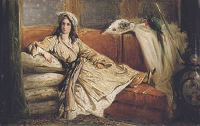 A reclining Turkish beauty