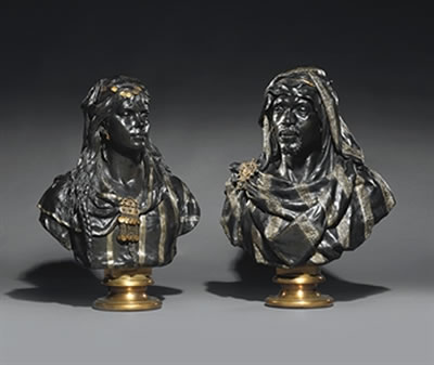 North African Nobleman and Woman by Giulio Tadolini - Auction record, sale price, and art valuation. Compare with similar artists and explore comparable artworks.