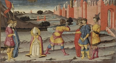 The Martyrdom of Saint Januarius: panel from a predella