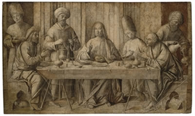 The Supper at Emmaus, en grisaille