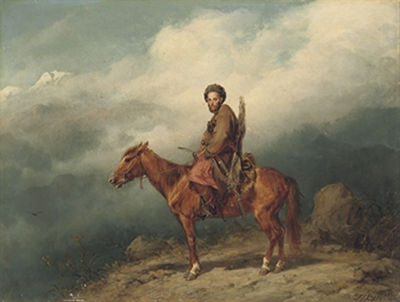 A Caucasian rider