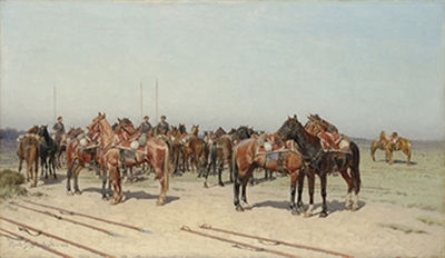 His Majesty's Life-Guard Cossack Regiment on manoeuvres by Ivan Petrovitch Pranishnikoff - Auction record, sale price, and art valuation. Compare with similar artists and explore comparable artworks.