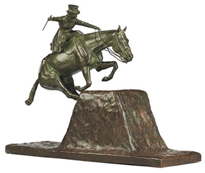 Sample artwork by Godefroid Devreese (1861 - 1941), known for medalic plaques, portrait busts, animal, equestrian and figure sculpture, monuments - View similar artists and auction records