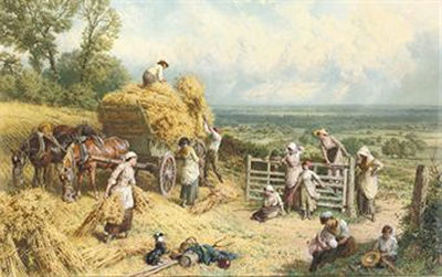 Sample artwork by Myles Birket (Birkett Burkett) Foster (1825 - 1899), known for romanticized landscape, genre and figure painting, rural scenes - View similar artists and auction records
