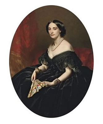 Portrait of a lady with a fan