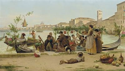 The Feast of Redentore, Venice by Antonio Ermolao Paoletti - Auction record, sale price, and art valuation. Compare with similar artists and explore comparable artworks.