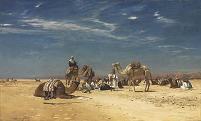 Rast in der Araba (Peträisches Arabien)