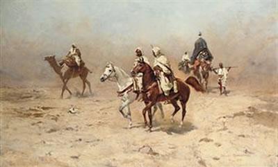 Sample artwork by Tadeusz Ajdukiewicz (1852 - 1916), known for battle scenes, portraits, landscape and horse paintings - View similar artists and auction records