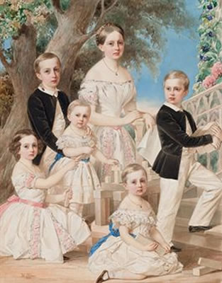 Sample artwork by Vladimir Ivanovich Hau (1816 - 1895), known for miniatures on ivory and portraits - View similar artists and auction records